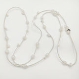 MARIA CALDERARA マリアカルデラーラ ロング ネックレス ホワイト レディース【中古】5-0910G∞