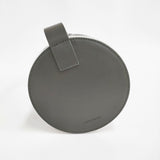 Building Block Barrel Bag PVC×レザー シリンダー 定価68000円 ハンドバッグ クリア レディース ビルディングブロック【中古】5-0815S♪