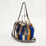 guanabana 巾着バッグ ショルダーバッグ フリンジ トートバッグ マルチカラー レディース グアナバナ【中古】5-1103G∞