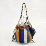 guanabana 巾着バッグ ショルダーバッグ フリンジ トートバッグ マルチカラー レディース グアナバナ【中古】5-1103G∞