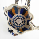 guanabana 巾着バッグ ショルダーバッグ フリンジ トートバッグ マルチカラー レディース グアナバナ【中古】5-1103G∞