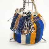 guanabana 巾着バッグ ショルダーバッグ フリンジ トートバッグ マルチカラー レディース グアナバナ【中古】5-1103G∞