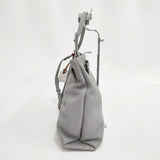 SKAGEN 牛革 レザー ショルダーバッグ ブルーグレー レディース スカーゲン【中古】5-1103G∞