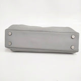 SKAGEN 牛革 レザー ショルダーバッグ ブルーグレー レディース スカーゲン【中古】5-1103G∞