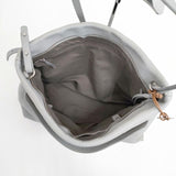 SKAGEN 牛革 レザー ショルダーバッグ ブルーグレー レディース スカーゲン【中古】5-1103G∞