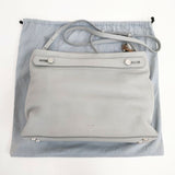 SKAGEN 牛革 レザー ショルダーバッグ ブルーグレー レディース スカーゲン【中古】5-1103G∞