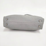 SKAGEN 牛革 レザー ショルダーバッグ ブルーグレー レディース スカーゲン【中古】5-1103G∞