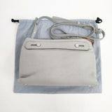 SKAGEN 牛革 レザー ショルダーバッグ ブルーグレー レディース スカーゲン【中古】5-1103G∞