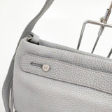 SKAGEN 牛革 レザー ショルダーバッグ ブルーグレー レディース スカーゲン【中古】5-1103G∞