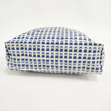 picone-accessori ピッコーネアッチェッソーリ 司祭柄 エコバッグ トートバッグ ベージュ ブルー レディース【中古】5-1103G∞