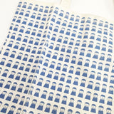 picone-accessori ピッコーネアッチェッソーリ 司祭柄 エコバッグ トートバッグ ベージュ ブルー レディース【中古】5-1103G∞