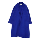 KEI Hayama PLUS 縮絨 ウール コート ブルー レディース ケイハヤマプラス【中古】5-1007T△