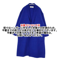 KEI Hayama PLUS 縮絨 ウール コート ブルー レディース ケイハヤマプラス【中古】5-1007T△
