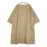 45R/45rpm HERITAGE ポプリンの馬比古ドレス 定価27500円 コットン ワンピース ベージュ レディース フォーティーファイブアールピーエム【中古】5-1105M∞