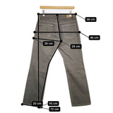 MARGARET HOWELL/EDWIN MHW0741 W29L35 ジーンズ デニムパンツ グレー レディース マーガレットハウエル/エドウィン【中古】5-1105G∞