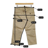 Johnbull AP994TXY コットン クロップドパンツ ベージュ レディース ジョンブル【中古】5-1105G∞