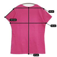 45R/45rpm 45星 サイズ2 半袖Ｔシャツ カットソー ピンク レディース フォーティーファイブアールピーエム【中古】5-0809S♪
