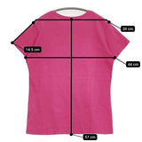 45R/45rpm 45星 サイズ2 半袖Ｔシャツ カットソー ピンク レディース フォーティーファイブアールピーエム【中古】5-0809S♪