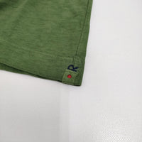 45R/45rpm Vネック サイズ2 無地 半袖Ｔシャツ カットソー グリーン レディース フォーティーファイブアールピーエム【中古】5-0809S♪