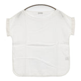 fog linen work リネン フレンチスリーブ ブラウス シャツ ホワイト レディース フォグリネンワーク【中古】5-0809S♪