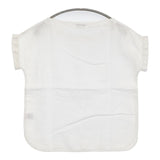 fog linen work リネン フレンチスリーブ ブラウス シャツ ホワイト レディース フォグリネンワーク【中古】5-0809S♪