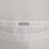 fog linen work リネン フレンチスリーブ ブラウス シャツ ホワイト レディース フォグリネンワーク【中古】5-0809S♪