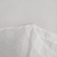 fog linen work リネン フレンチスリーブ ブラウス シャツ ホワイト レディース フォグリネンワーク【中古】5-0809S♪