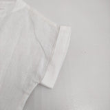 fog linen work リネン フレンチスリーブ ブラウス シャツ ホワイト レディース フォグリネンワーク【中古】5-0809S♪