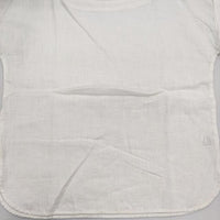 fog linen work リネン フレンチスリーブ ブラウス シャツ ホワイト レディース フォグリネンワーク【中古】5-0809S♪