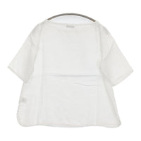 fog linen work リネン 五分袖 ハーフスリーブ ブラウス シャツ ホワイト レディース フォグリネンワーク【中古】5-0809S♪