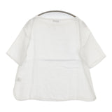 fog linen work リネン 五分袖 ハーフスリーブ ブラウス シャツ ホワイト レディース フォグリネンワーク【中古】5-0809S♪