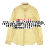 homspun 052-5208 ギンガムチェック コットン 長袖シャツ イエロー ホワイト レディース ホームスパン【中古】5-1105M∞