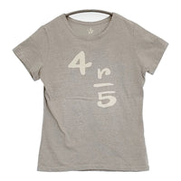 45R/45rpm 45星 ロゴ サイズ1 半袖Ｔシャツ カットソー グレー レディース フォーティーファイブアールピーエム【中古】5-0809S♪