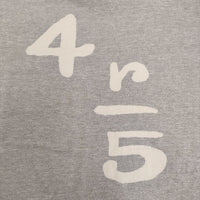 45R/45rpm 45星 ロゴ サイズ1 半袖Ｔシャツ カットソー グレー レディース フォーティーファイブアールピーエム【中古】5-0809S♪