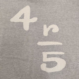45R/45rpm 45星 ロゴ サイズ1 半袖Ｔシャツ カットソー グレー レディース フォーティーファイブアールピーエム【中古】5-0809S♪