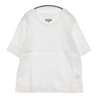 MARGARET HOWELL 578-6152004 サイズ2 リネン 半袖Ｔシャツ カットソー ホワイト レディース マーガレットハウエル【中古】5-0809S♪