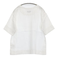 MARGARET HOWELL 578-6152004 サイズ2 リネン 半袖Ｔシャツ カットソー ホワイト レディース マーガレットハウエル【中古】5-0809S♪