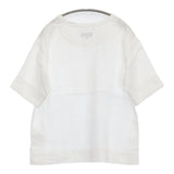 MARGARET HOWELL 578-6152004 サイズ2 リネン 半袖Ｔシャツ カットソー ホワイト レディース マーガレットハウエル【中古】5-0809S♪