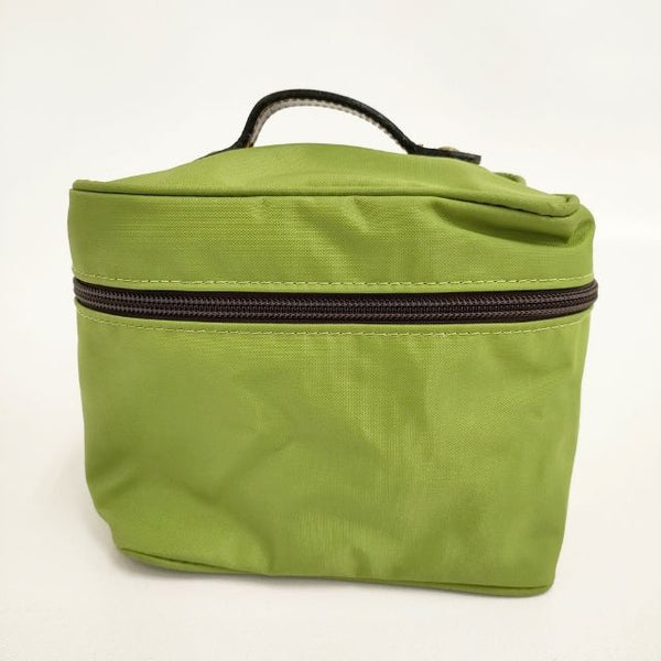 Herve Chapelier バニティポーチ メイク 小物入れ ナイロン 化粧ポーチ ライトグリーン レディース エルベ・シャプリエ【中古】5-1103G∞