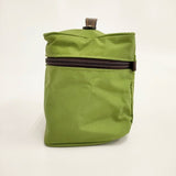 Herve Chapelier バニティポーチ メイク 小物入れ ナイロン 化粧ポーチ ライトグリーン レディース エルベ・シャプリエ【中古】5-1103G∞