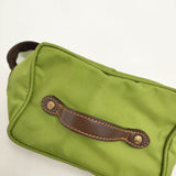 Herve Chapelier バニティポーチ メイク 小物入れ ナイロン 化粧ポーチ ライトグリーン レディース エルベ・シャプリエ【中古】5-1103G∞