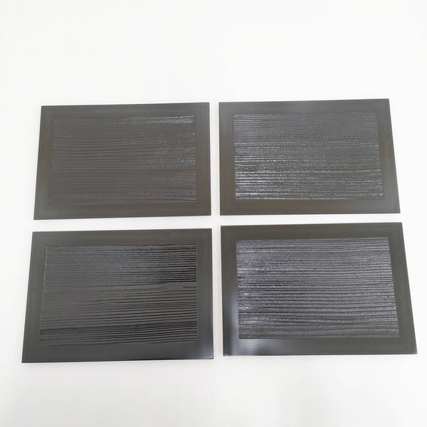 大館工芸社 オオダテコウゲイシャ 未使用品 秋田杉 取皿 黒塗 4枚セット 皿 ブラック レディース【中古】5-1108G◎