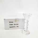 ZODAX ゾダックス 未使用品 クリスタルガラス キャンドル立て インテリアその他 クリア レディース【中古】5-1108G◎