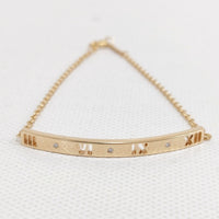 TIFFANY&Co. アトラスバー ブレスレット ダイヤモンド Au750 18K PG ピンクゴールド 金 ブレスレット ゴールド レディース ティファニー【中古】5-0828G◎