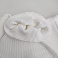 Spick and Span Noble バルーンスリーブニット 定価14300円 ハイネック 23SS ホワイト レディース スピック＆スパン ノーブル【中古】5-0815M♪