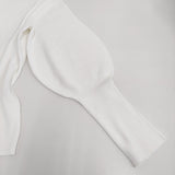 Spick and Span Noble バルーンスリーブニット 定価14300円 ハイネック 23SS ホワイト レディース スピック＆スパン ノーブル【中古】5-0815M♪
