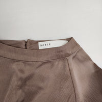 NOBLE 22051240910040 袖フリルブラウス 定価16500円 シワ加工 ブラウス シャツ ピンクベージュ レディース ノーブル【中古】5-1007T△