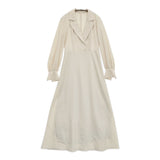 Spick and Span Noble ジャケットワンピース 定価19800円 ワンピース 23AW ベージュ レディース スピック＆スパン ノーブル【中古】5-1026M♪