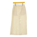 NOBLE 22060240614030 デニムライクウールマキシスカート 定価20900円 日本製 ロングスカート オフホワイト レディース ノーブル【中古】5-1007T△