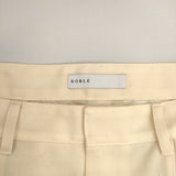 NOBLE 22060240614030 デニムライクウールマキシスカート 定価20900円 日本製 ロングスカート オフホワイト レディース ノーブル【中古】5-1007T△